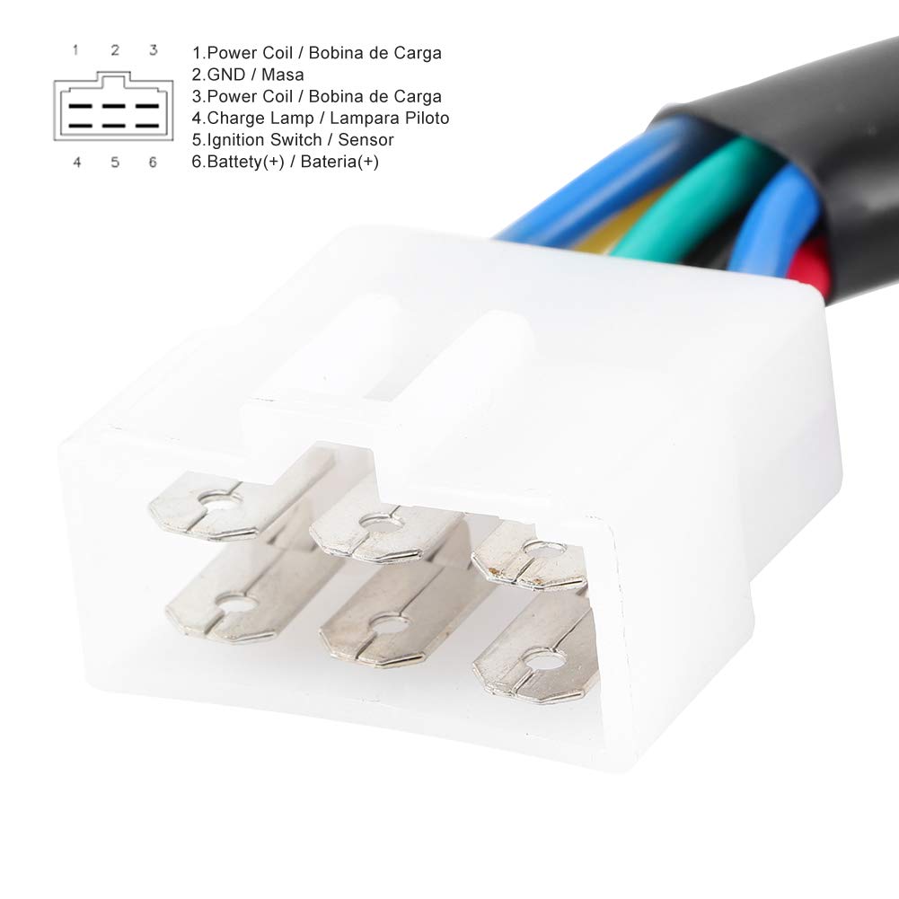 Yctze Raddrizzatore, Regolatore di Tensione per Accessori Moto, Compatibile con Grasshopper/1822D/718D/721D/721G (Confezione Affidabile e Alta Compatibilità)