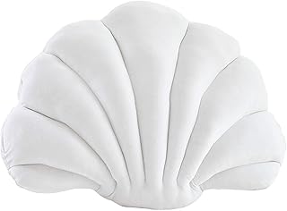 zebroau Seashell Pillow Cushion,Sea Princess Decorative Pillows,Velvet Pillowcases Sea Ocean Theme Seashell Conch Decorative Pillowslip Decor Seashell Shaped Throw Pillow