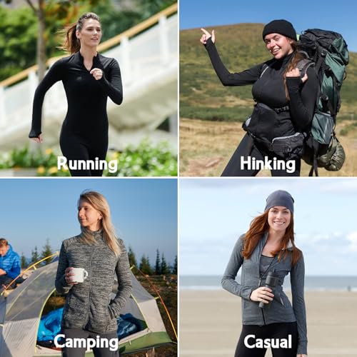 ANIVIVO Running Jackets for Women, Full Zip Workout Jacket Athletic Gym Sports Jacket with Zipper Pockets4