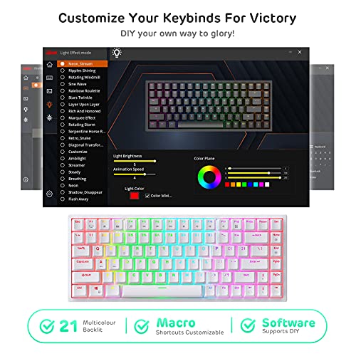RK ROYAL KLUDGE RK84 Wireless Mechanical Gaming Keyboard - Image 6
