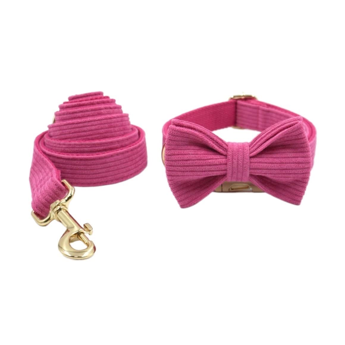 Guinzaglio per Cani Papillon Rosa Collare Per Cani Guinzaglio Fiocco Collare Per Collana Confortevole Forniture Per Animali Set Guinzaglio Per Collare Per Cani Morbido Guinzaglio Addestramento (Color