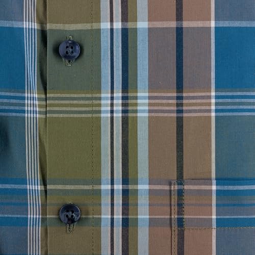 Image of 7-DAYS Men's Premium Check Shirt - 100% Cotton, Tailored Fit (Between Slim & Regular), Full Sleeve, with Pocket - Smart Office & Casual Look