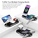 3 in 1 Charging Station for Apple Devices, Mag-Safe Charger Stand, Magnetic Wireless Charger Station for iPhone 17 16 15 14 13 12 Series, for iWatch Ultra 10 9 8 7 SE 6 5 4 3, for AirPods (Black)