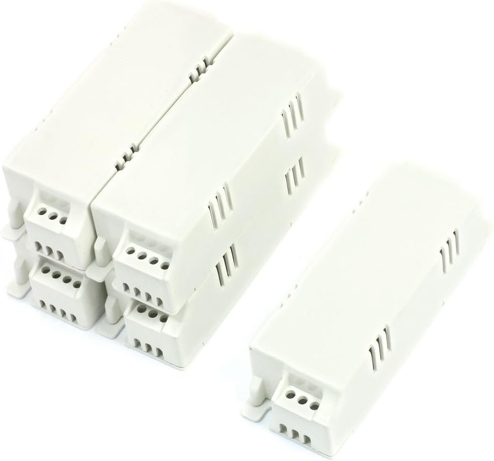 Ruilogod 5 Pcs 121x40x29mm Plastic Enclosure Shell Junction Box for LED Driver