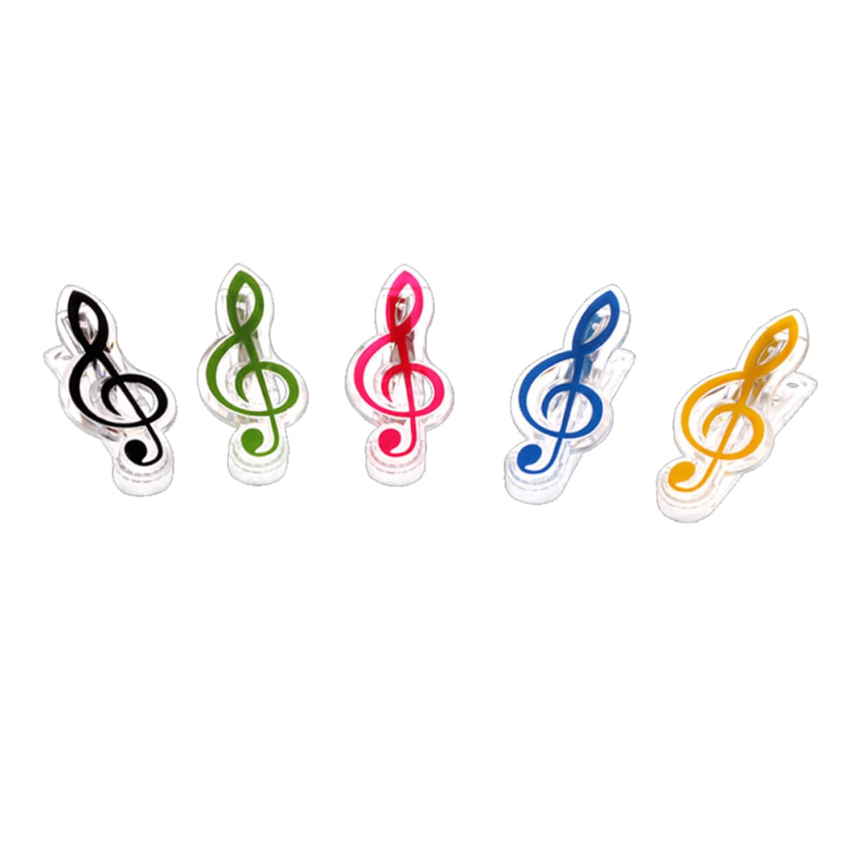 10pezzi Note Musicali in Plastica Supporto per Spartiti per Pianoforte Impugnatura in Plastica Note Musicali Colorate Uso Durevole