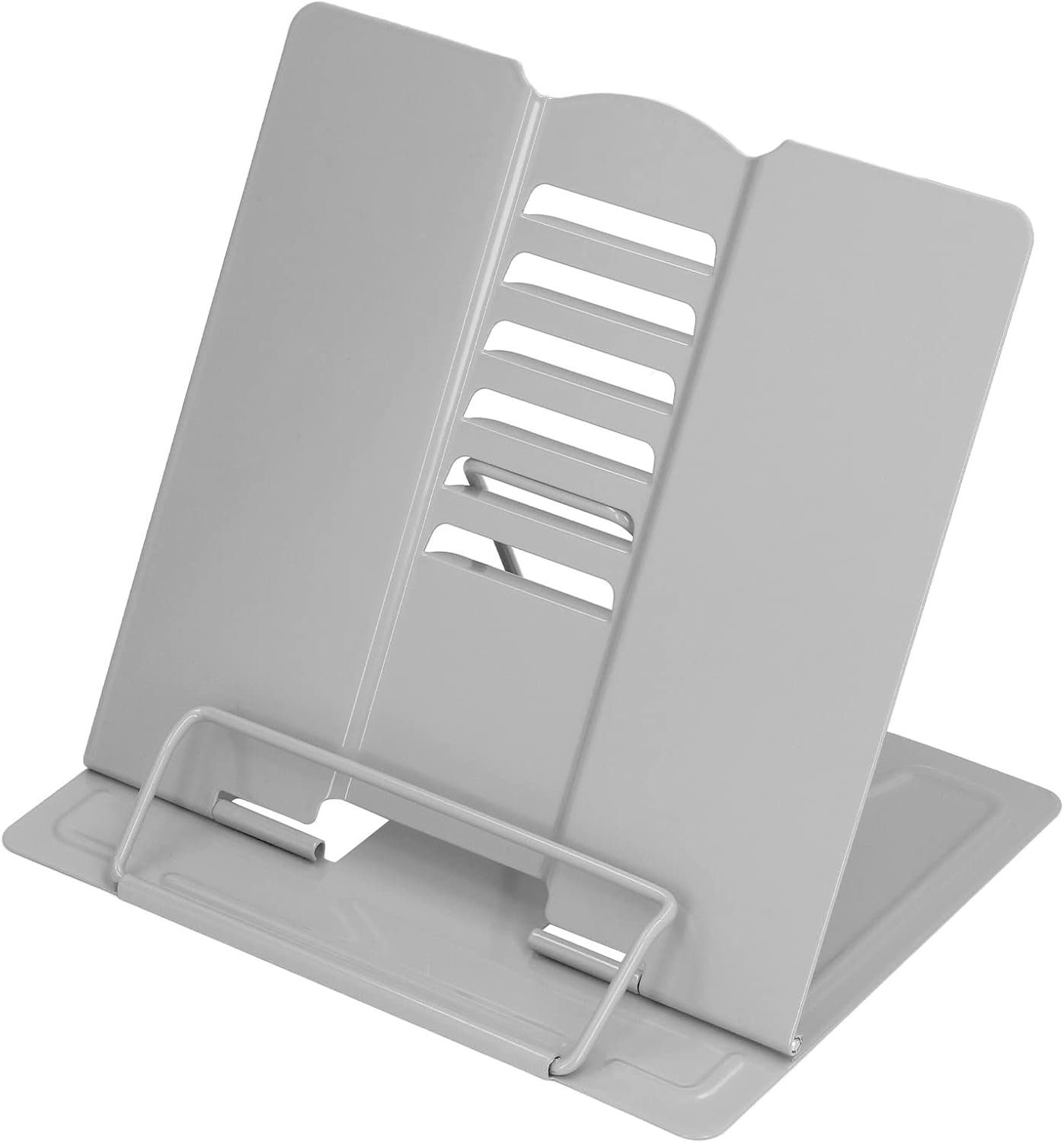Book Holder, Metal Book Stand Adjustable Height for