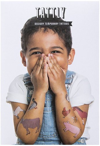 Tattly Temporary Tattoos Farm Animals Set, 1 Ounce