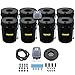 VEVOR DWC Hydroponic System, 5 Gallon 8 Buckets, Deep Water Culture Growing Bucket, Hydroponics Grow Kit with Pump, Air Stone and Water Level Device, for Indoor/Outdoor Leafy Vegetables