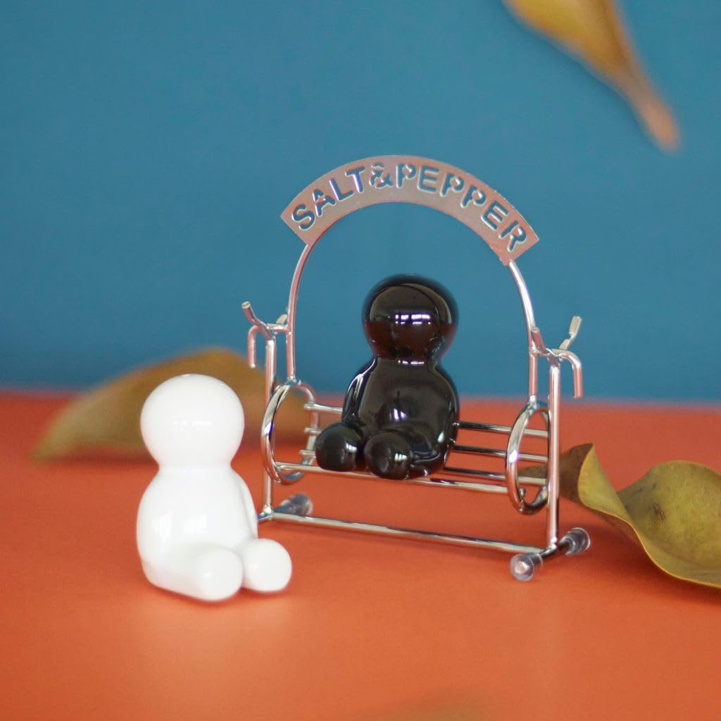 Balvi - Sale e Pepe da tavola. Set dal Design Originale di Sale e Pepe a Forma di Altalena