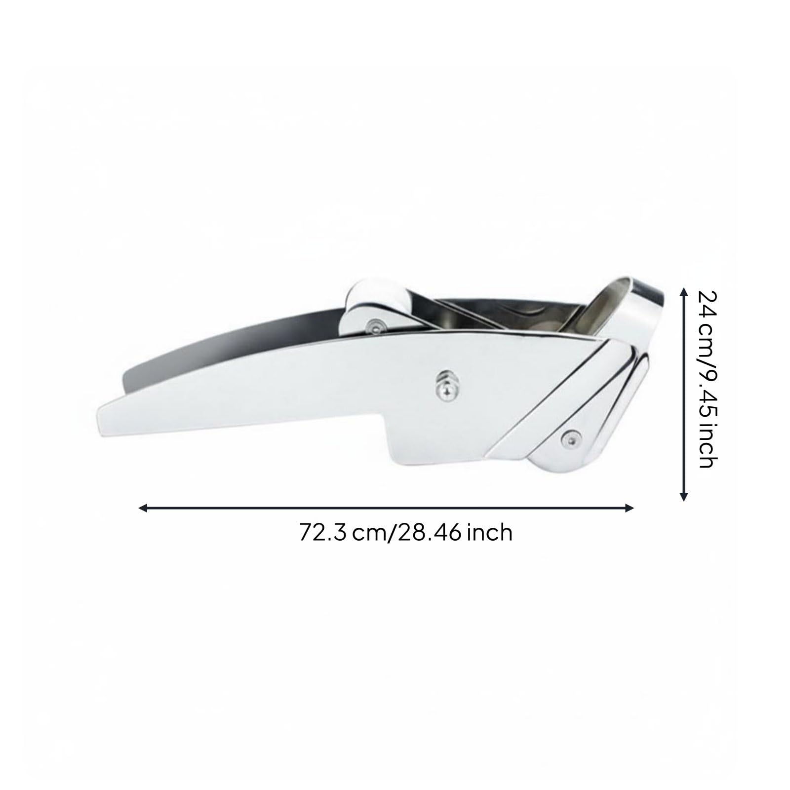 Milageto Staffa Ancora Marina Rullo Ancora Supporto Catena Guida Catena Acciaio Inossidabile 316 Struttura Robusta per Acqua Salata Alla Adatta per Ormeggio, Dritto 15-30kg