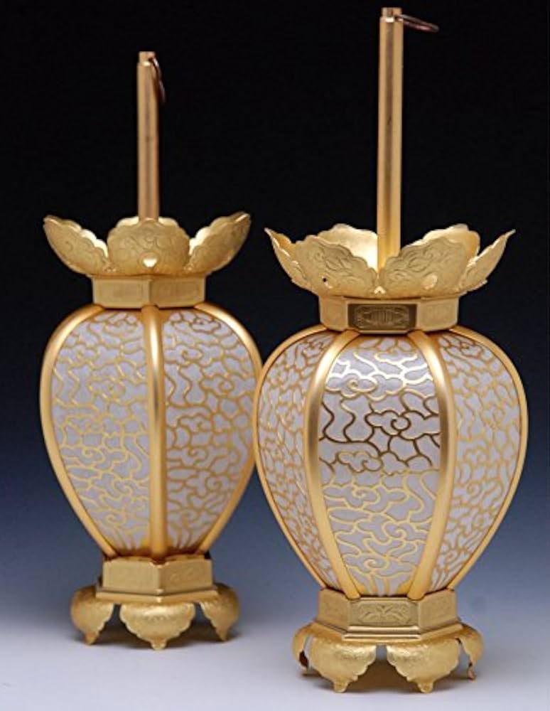 Amazon | 陰雲形吊灯篭(中)消金真鍮 コード付属なし(対入) /とう