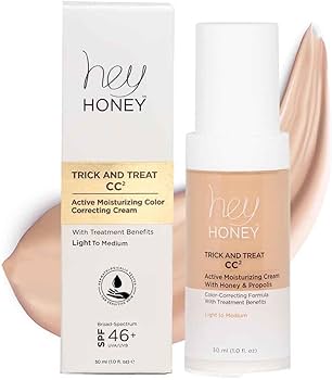Amazon.com: Hey Honey Trick and Treat CC Cream SPF 46 | Active