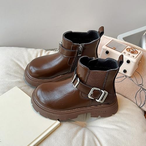 IWIHMIV Toddler Ankle Boots Girls Short Boots Boys Snow Boots Winter Ankle Boots Outdoor Waterproof Non Slip Comfortable Boots3