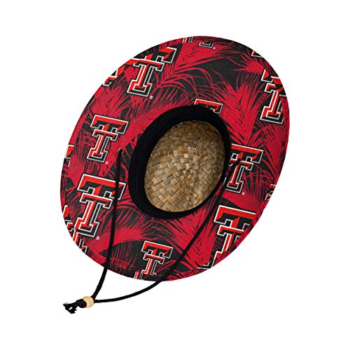 Image of FOCO Men's NCAA College Team Logo Floral Straw Sun Hat
