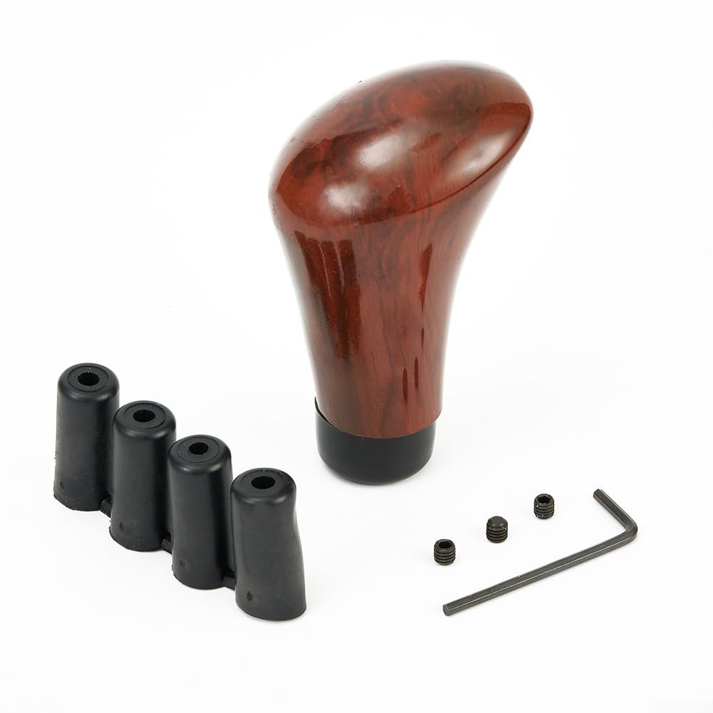 Set di pomello del cambio per auto con venature del legno di noce, per cambio manuale, per interni del veicolo M8 M10