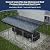 Xilingol 12x20 FT Metal Carport, Heavy Duty Carport Canopy with Galvanized Steel Frame and Roof, Outdoor Storage Shed, Car Tent Garage Shelter for Pickup, Truck, Boat and Tractor, Grey
