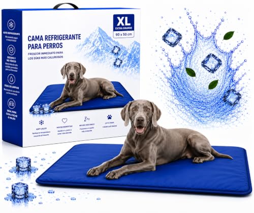Cama Perro Verano 90 x 60 cm – Manta refrescante para Perros Colchoneta Cama Refrescante Perro Alfombra Refrescante Perro Cama Fria para Perros Manta Fria Perros y Gatos Alfombra Refrescante Mascotas