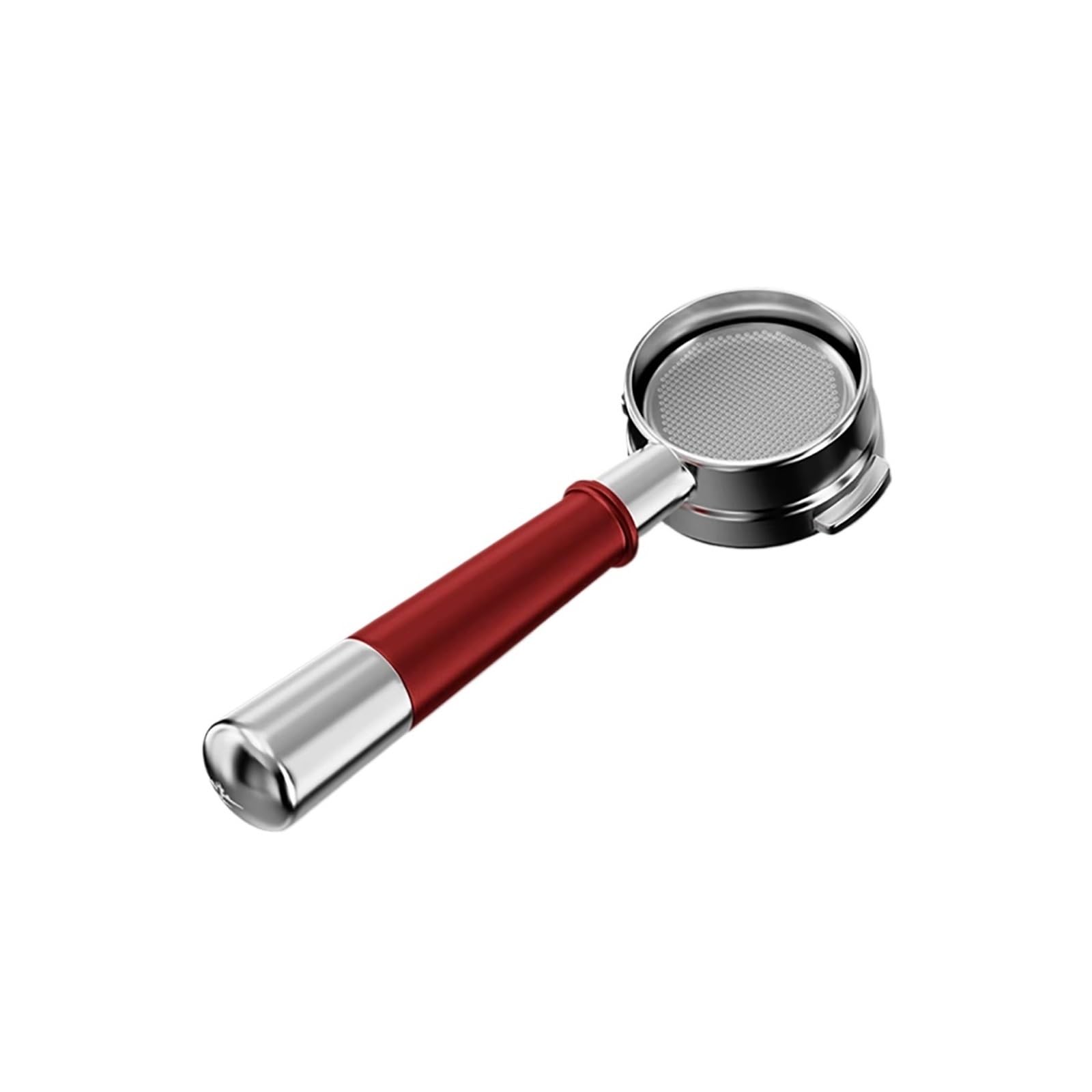 Portafiltro Sin Fondo, Compatible Con La Marzocco, Mango De Metal For Cafetera De 58mm/E61, Adaptación Precisa(Red)