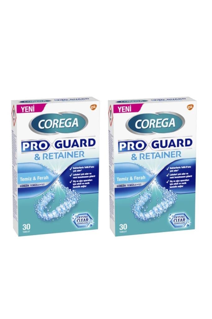 Corega Proguard & Retainer Diş Apartı Temizleyici Tablet 60'lı