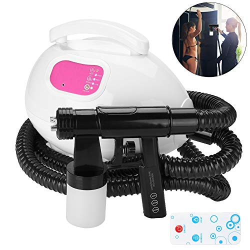 2-IN-1 Spray Tan macchina e strumento di sbiancamento, spruzzatore abbronzante + 2.5M tubo Spray Tan Kit con funzione di riscaldamento per abbronzatura senza sole e sbiancamento idratante(EU)