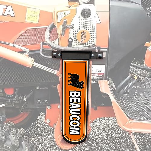 BEAUCOM Universal Steel Chainsaw Holder for Tractor ATV UTV 21x5 Inch