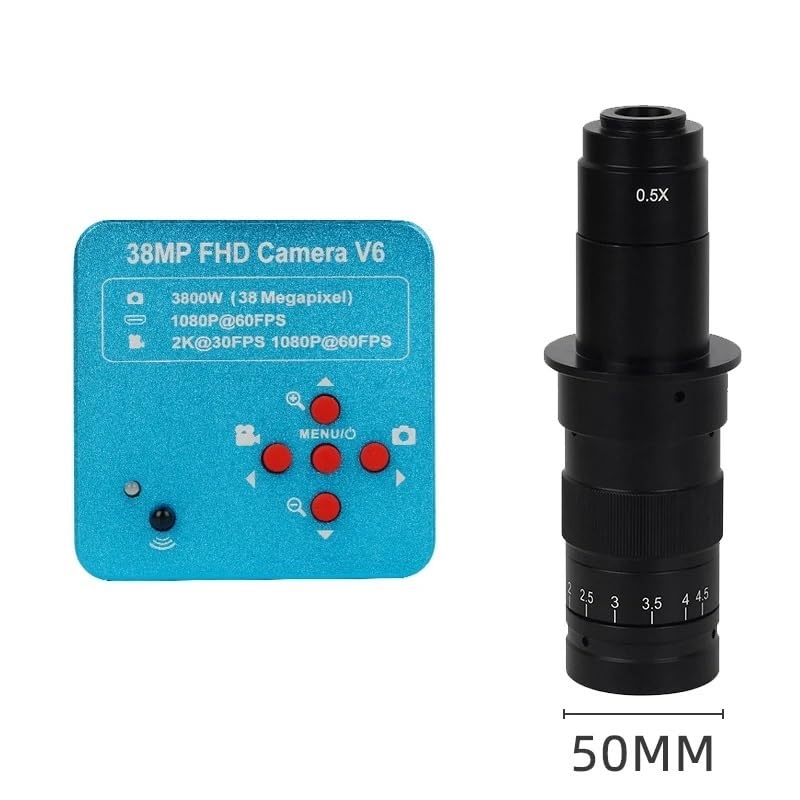 Microscope 38MP 3800W USB Industrial Electronic Digital Video Microscope Camera 1080P 60FPS 2K(38MP with 180X)