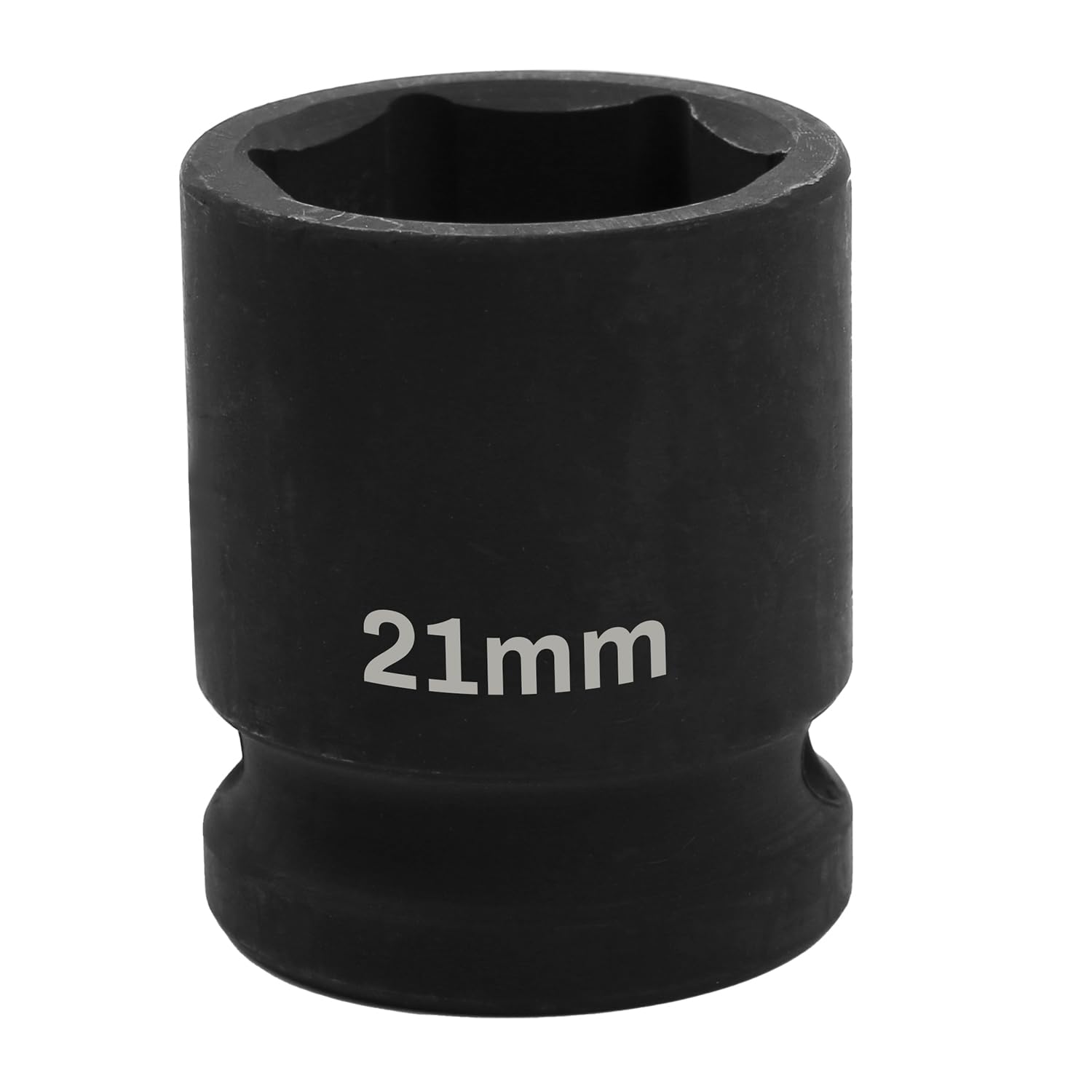 Uxney 1/2" Drive 21mm Impact Socket, 6 Point Chrome Molybdenum Steel (CR-MO) Heavy Duty Axle Nut Socket for Easy Removal of Axle, Wheel Hub, Lug Nuts