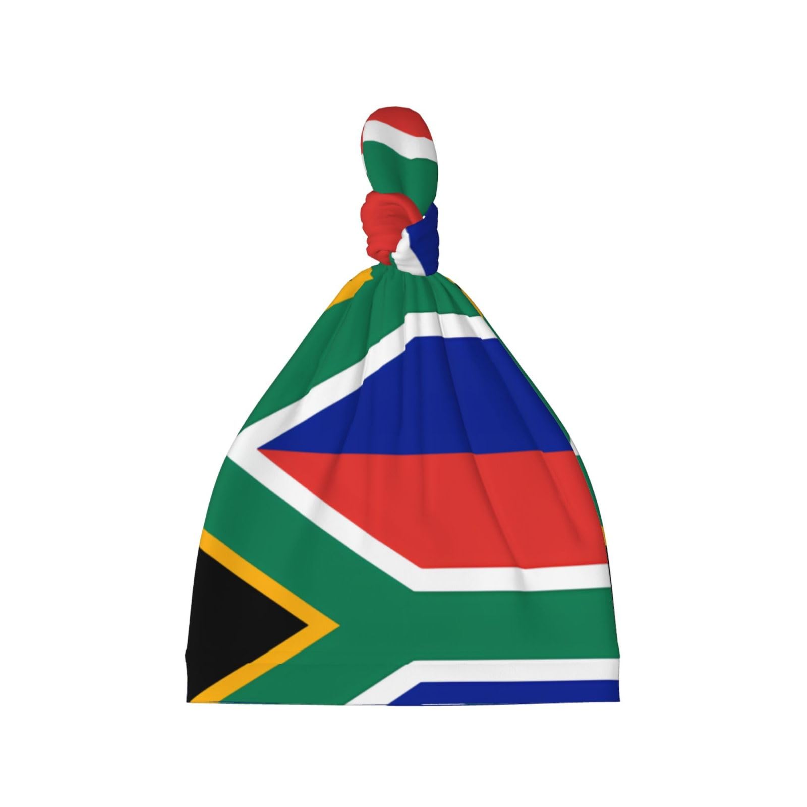 Qhzly Black Soft Baby South Africa Flag Beanie Hat - Comfortable, Warm, Skin-Friendlyfor Newborns 0-6 Months