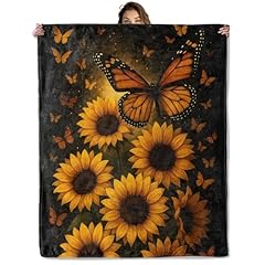 Sunflowers and Monarch Butterflies