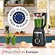 Bosch Hochleistungsmixer, Smoothie Maker, 1800W, VitaPower Serie 6 MMB6652B, 45.000 U-min, Programme für heiße Suppe & Reinigung, 2L, spülmaschinenfeste Teile, Made in Europe, schwarz