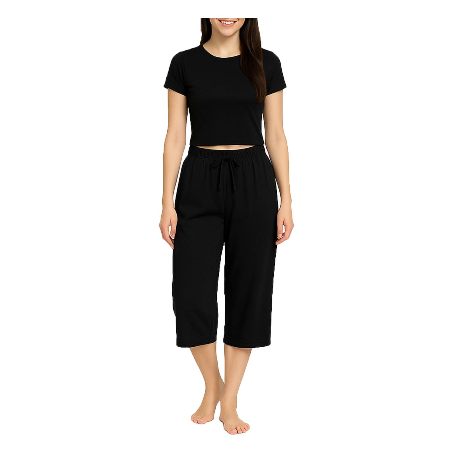 Womens Loosefit Capri, 3/4th Capri for Women-picture-51