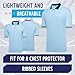 Murray Sporting Goods Short Sleeve Polo Baseball and Softball Umpire Shirt - Sized for Chest Protector (Light Blue, Large)