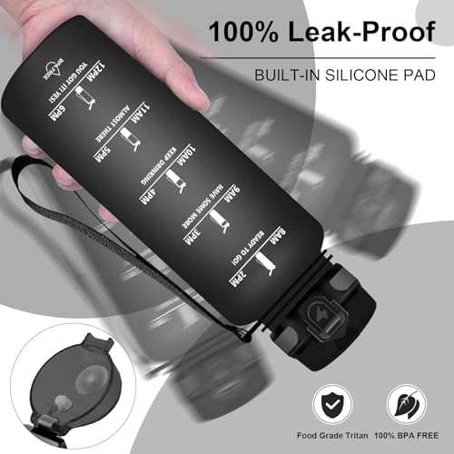 Vikaster Borraccia da 1,5 litri, senza BPA, 1500