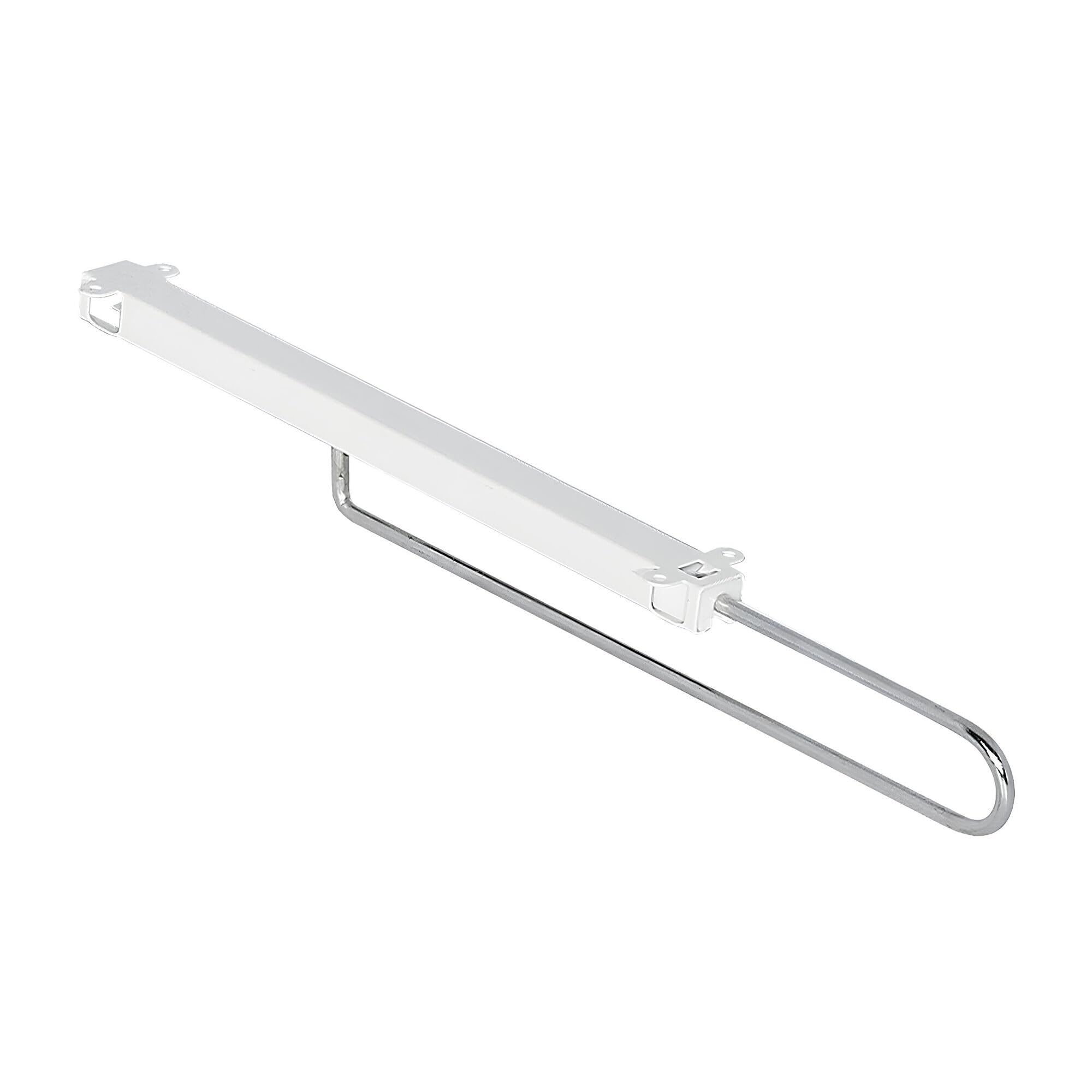Brixwell QIH0-003 Retractable Wardrobe Rail, Steel Runner 13 1/2