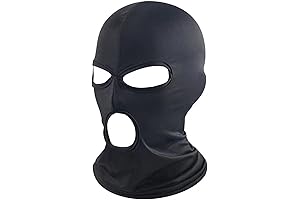 3 Hole Breathable Balaclava Mask Protects Face and Entire Head for Motorcycle Wind Cold