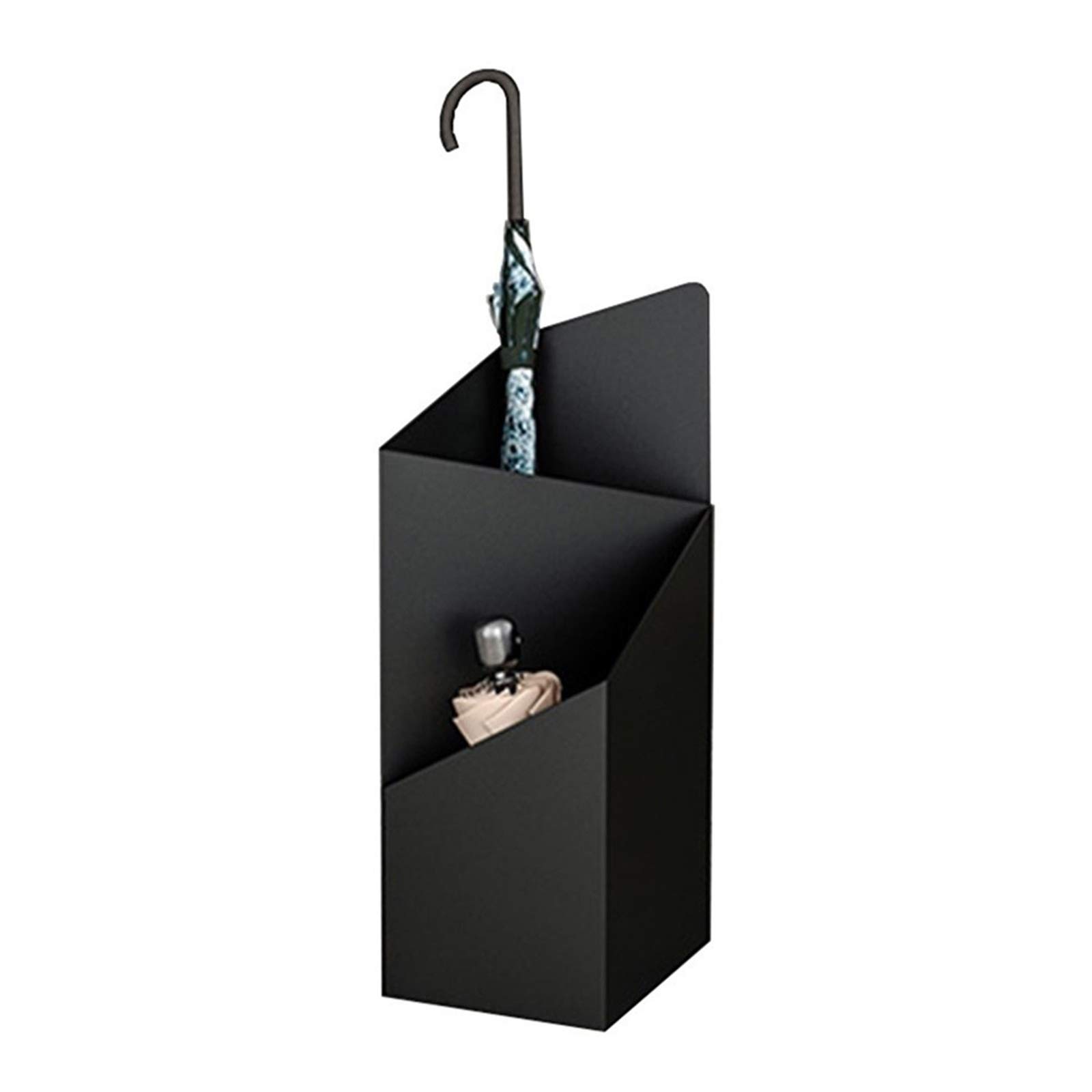 Porte-parapluies carré métallique extérieur et intérieur pour maison et bureau