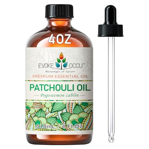 EVOKE OCCU Patchouli Essential Oil 4 Oz, Pure Patchouli Oil for Diffuser Skin Fragrance DIY Candle Soap Making- 4 FL Oz