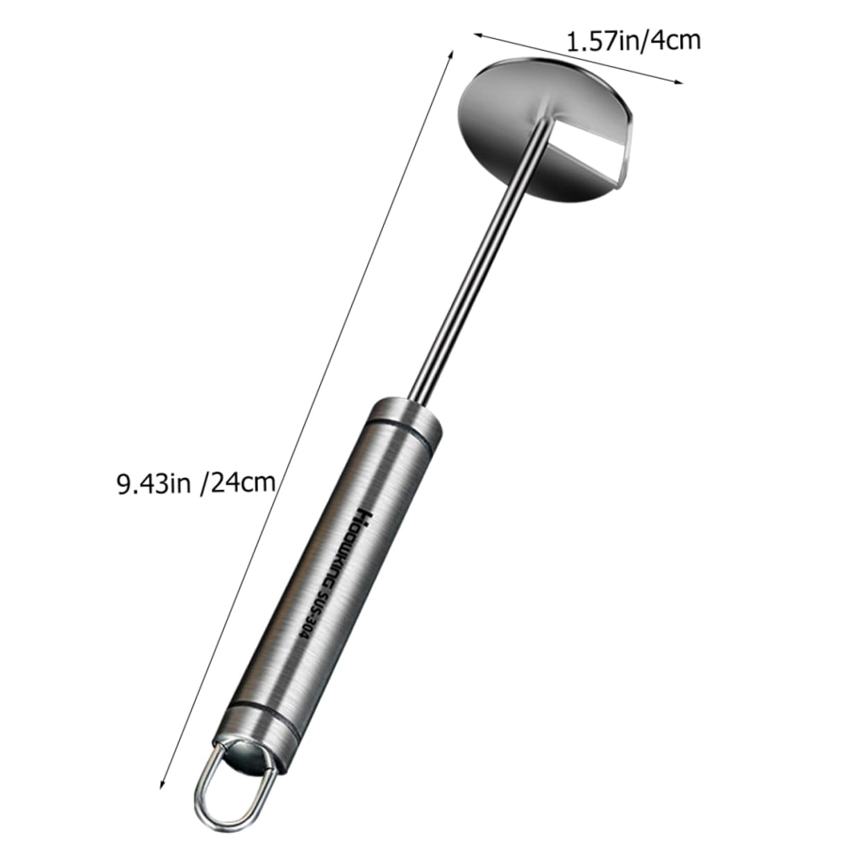 GLEAVI Fruit Core Remover Tool Portable Stainless Steel Pear Core Digger for Kitchen Use Design for Fruits Hanging for Storage