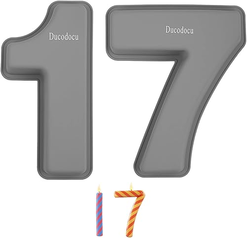 Ducodocu Molde de silicona para tartas con números 3D, moldes para hornear, moldes novedosos para tartas, moldes para hornear bricolaje para disponible en Yaxa Venezuela