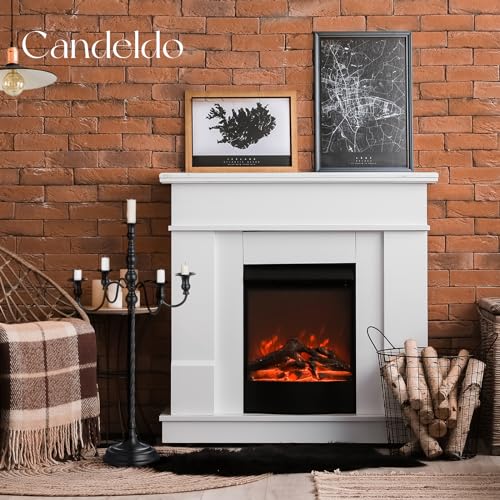 Image of Candeldo 28 Inches Black Floor Candelabra Halloween Decorations Set of 2