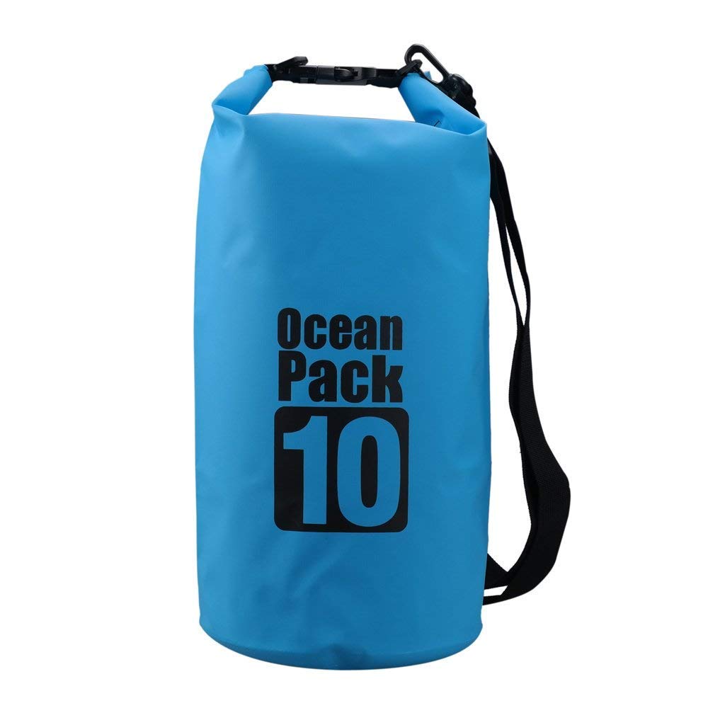 WEIRVI Waterproof Outdoor Ocean Pack Camping Swimming Dry Bag (10L, Multi-Color) (B08K8NF7VJ) Amazon Price History, Amazon Price Tracker