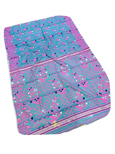 Sari Jamdani indien traditionnel zari floral vêtement femme musulmane 943c