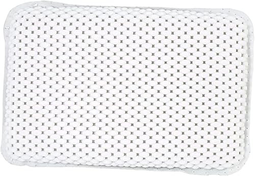 bulk buys OF441 Almohada antideslizante para bañera con ventosas, color blanco