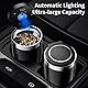 Genossen Auto Aschenbecher, Aschenbecher Auto mit Federabdeckel, Tragbarer rauchfreien Aschenbecher mit LED Licht, Edelstahl Fahrzeug Zigarette Aschenbecher für Autos Van Outdoors Camping