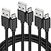MATEIN Micro USB Cable, 10 FT 3 Pack Extra Long Sturdy Android Charger Cable, Fast Charging Cables Cord Compatible with PS4 Controller, Android, Samsung Galaxy S7 J3 J7, Xbox, Black