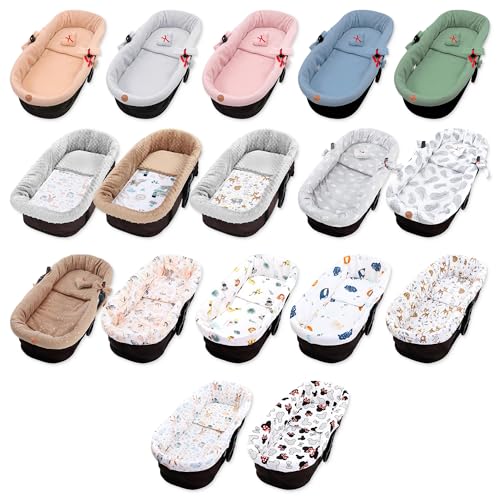 Totsy Baby Cubre capazo Universal cubrecapazos - vestidura Carro Bebe Nido Cochecito Accesorios Set 3 Piezas con Almohada y colchón Variante ALEATORIA