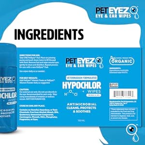 Ear  Eye Wipes  Solution for Dogs  Cats  Veterinarian Formulated Facial Cleanser Wipes  Protects  Soothes the Skin  Tear Stain Remover Wipes for Dogs  60 Wipes + 150ml  Cucciolini Doodles Ear  eye wipes  solution for dogs  cats  veterinarian formulated facial cleanser wipes  protects  soothes the skin  tear stain remover wipes for dogs  60 wipes + 150ml   cucciolini doodles