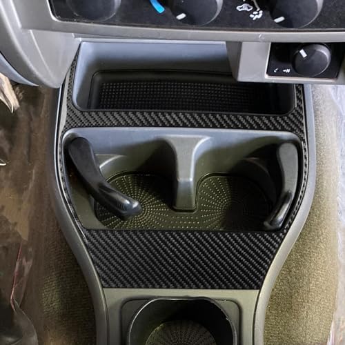 Cubierta de Marco Portavasos de Fibra de Carbono para Dodge Dakota miniatura 3