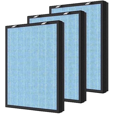 FCFMY 3 Packs HSP002 True HEPA Air Filter Replacement Compatible with Smart Purifier for Home, Large Room - HSP002, 2.0 (H13 True HEPA) Cover