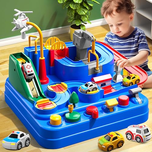 Temi QLE 1232-6 Boys Toys Car Track, Kids Race Track City Rescue Toy thumb #2